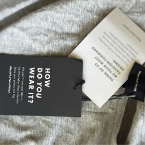 Who What Wear Black and White Care Label